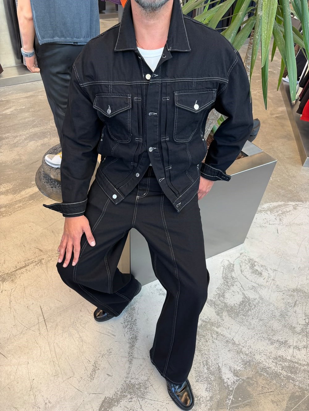 Siyah Denim Premium Takım BR-6018