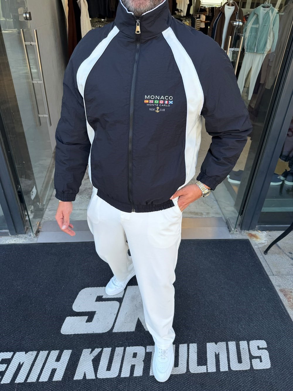 Siyah Monaco Urban Parçalı Mont SPK8