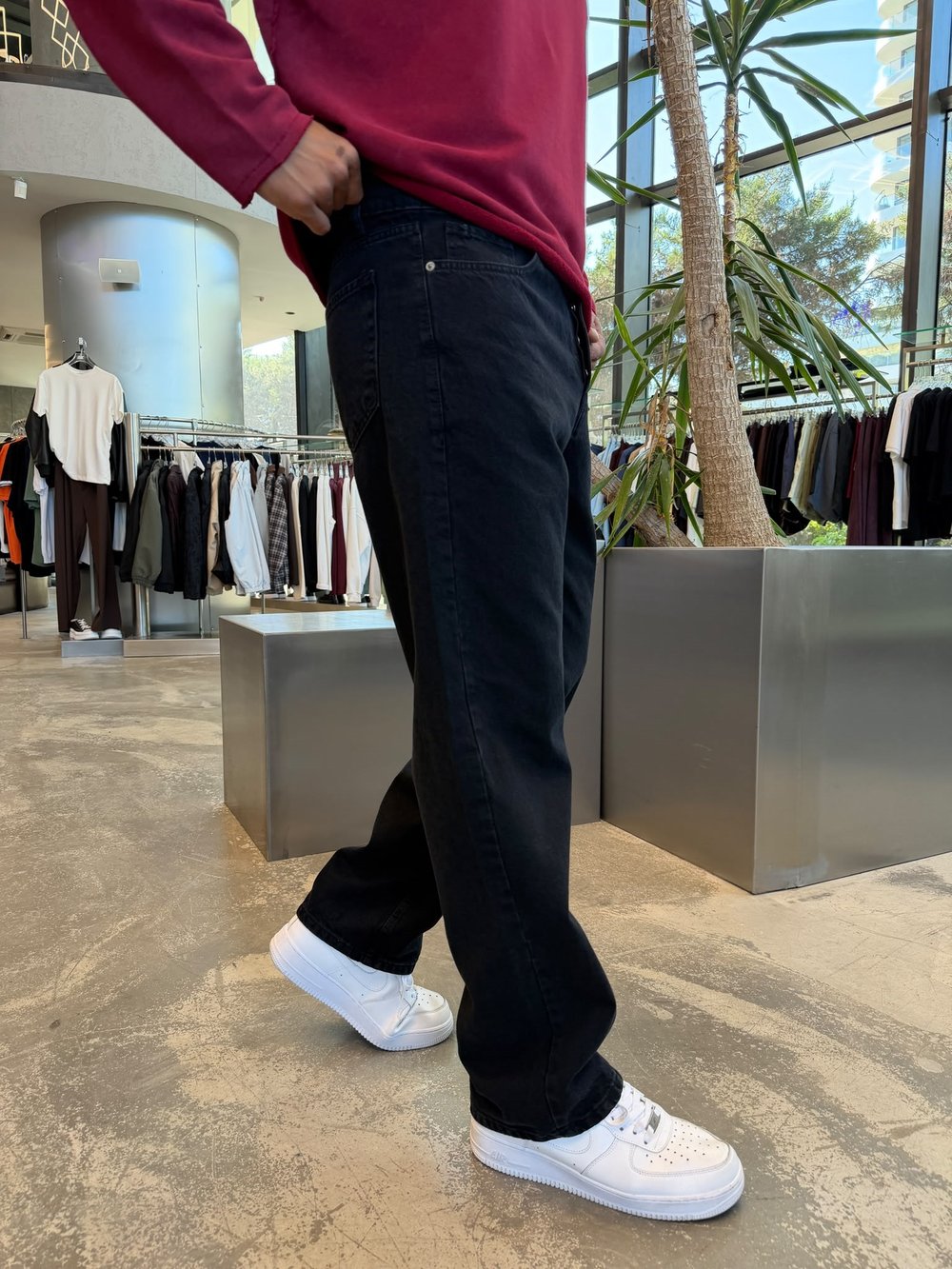 Siyah Regular Fit Pantolon WE5914
