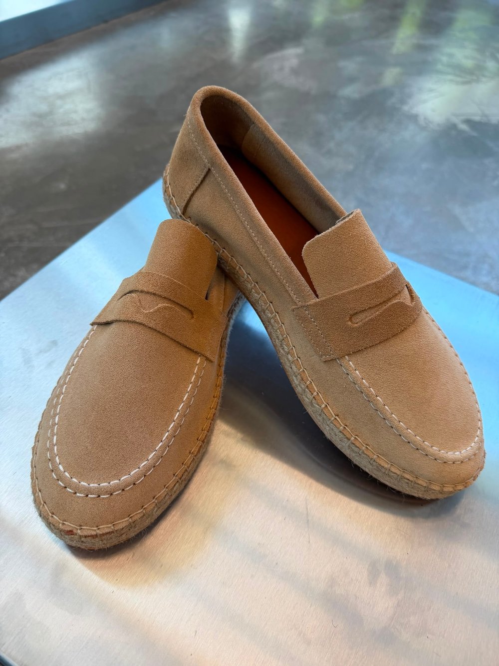 Taba LK Deri Hasır Tabanlı Loafer