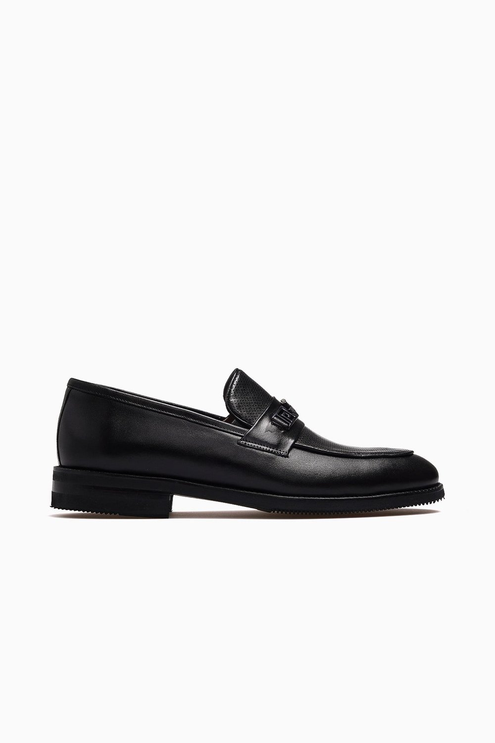 Erkek Hakiki Deri Toka Detaylı Loafer Ayakkabı 104317 M-SİYAH