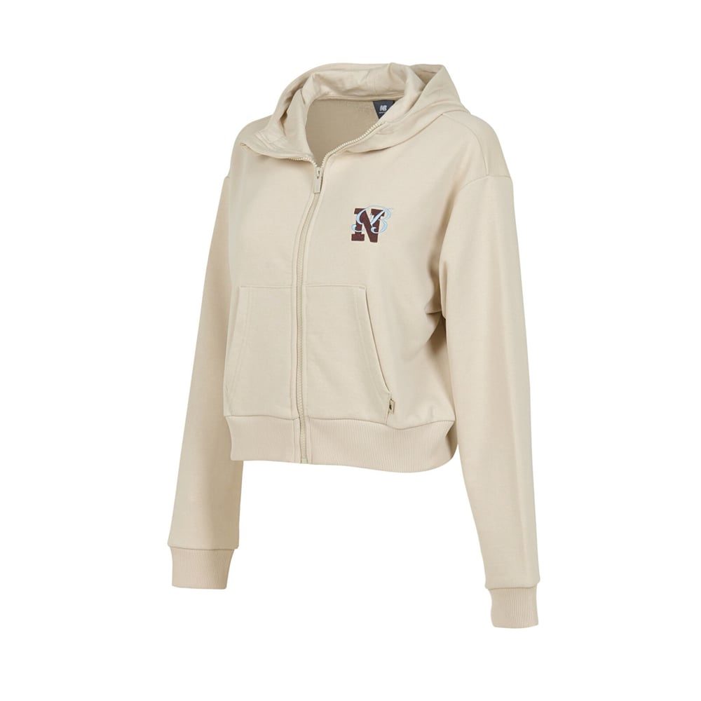 Kadın Fermuarlı Sweatshirt WNJ3625-BEJ