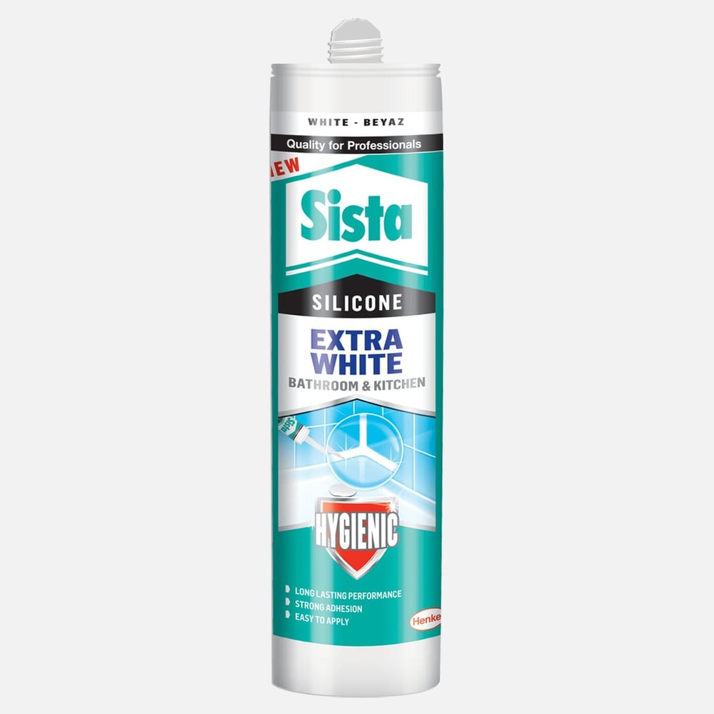 SİSTA Extra Duşakabin Silikonu Beyaz 280 ML