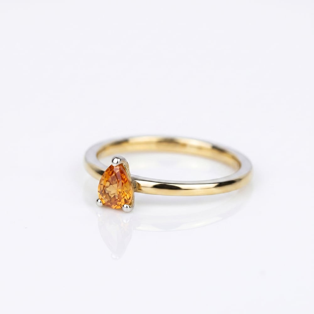 Damla Orange Safir Yüzük