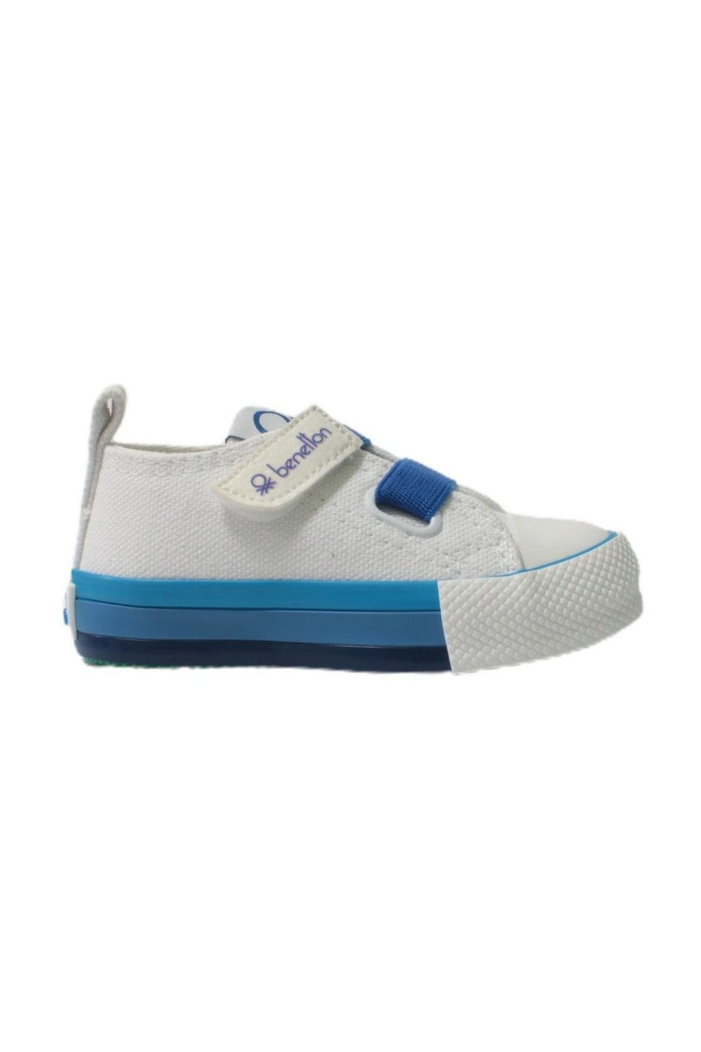 Benetton Bebek Beyaz Saks Mavi Keten Ayakkabı BN30648-688