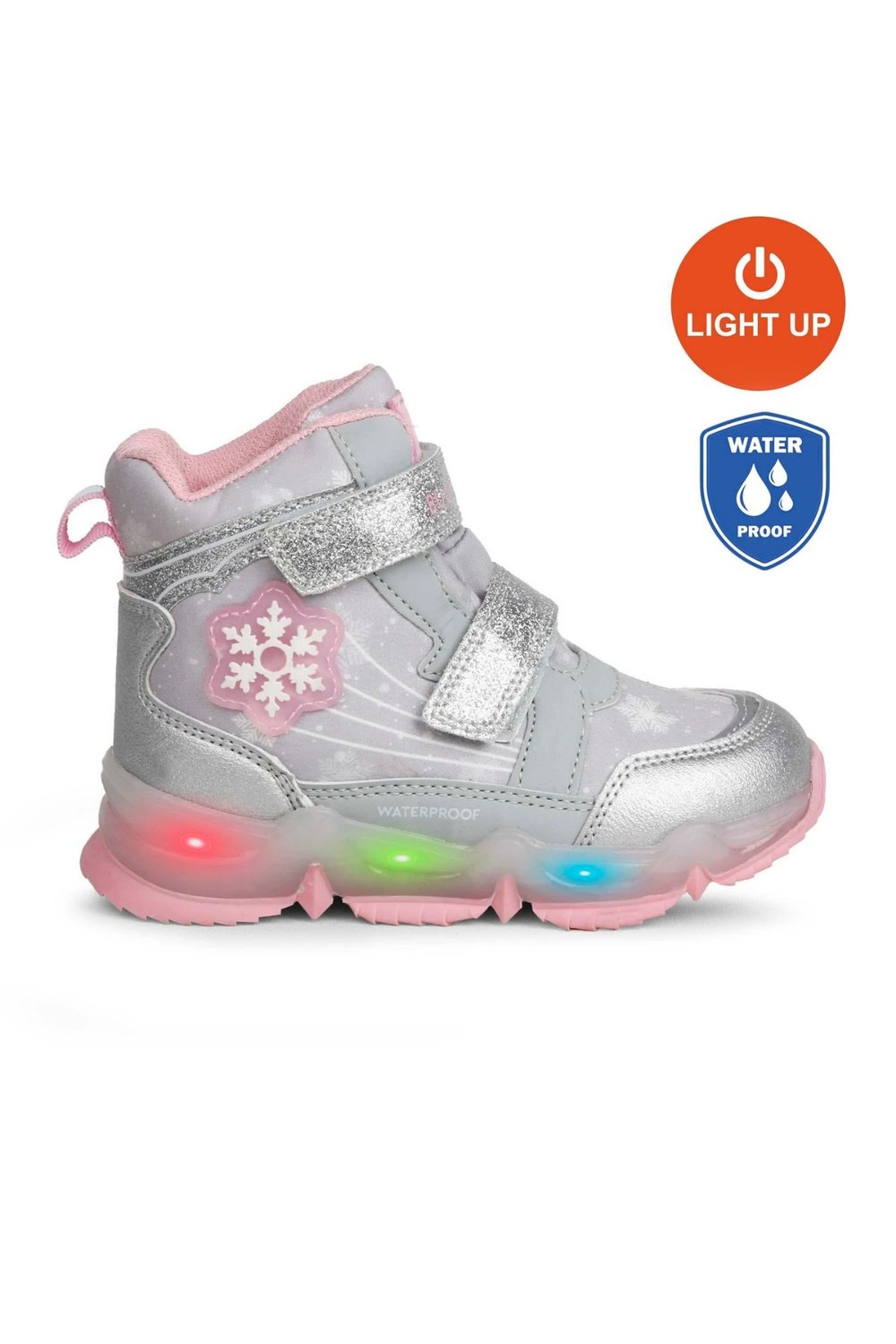 Buckhead Snowy Kız Çocuk Işıklı Waterproof Bot  - Gümüş BUCK3034-004