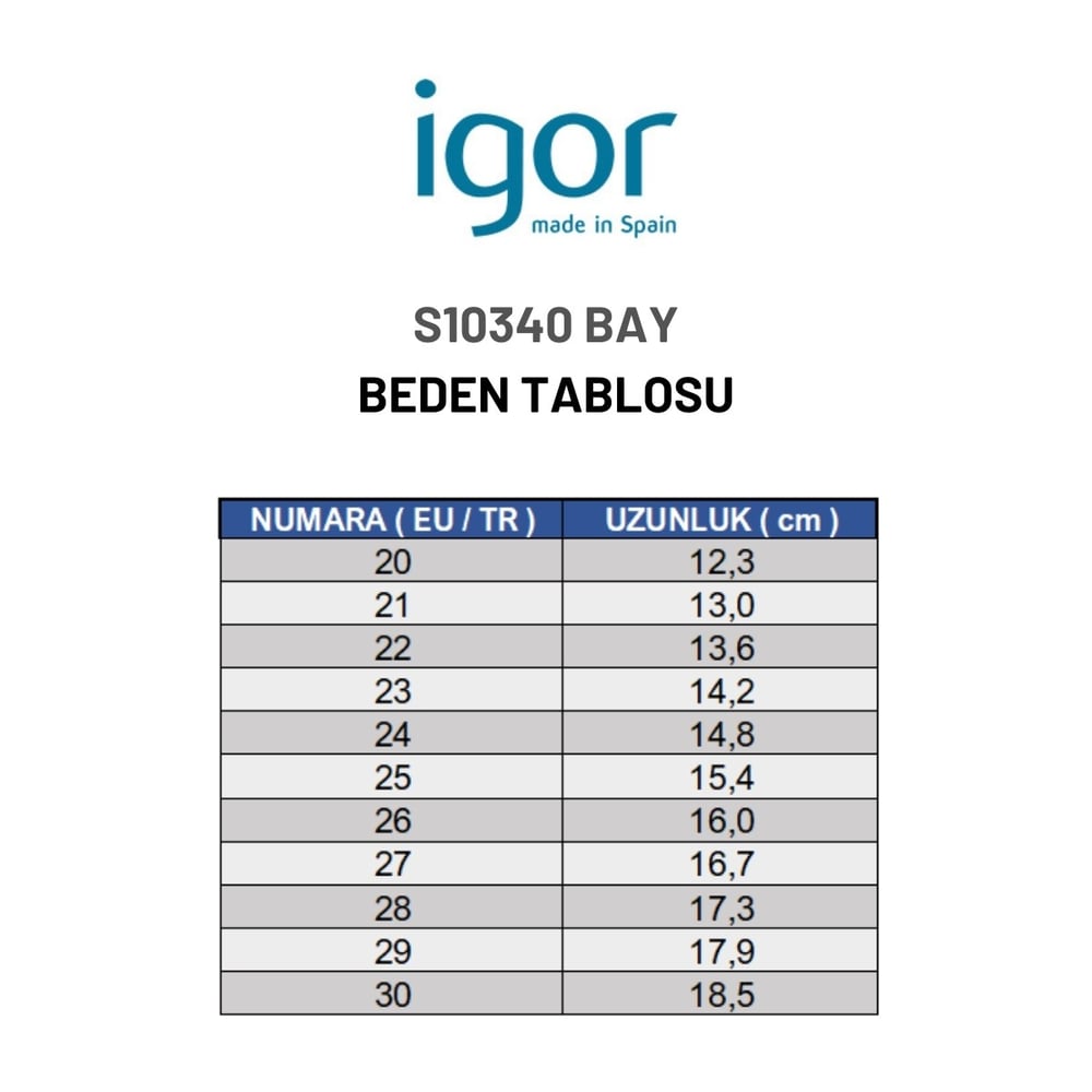 Igor Bay Çocuk Kum Sandalet S10340-100