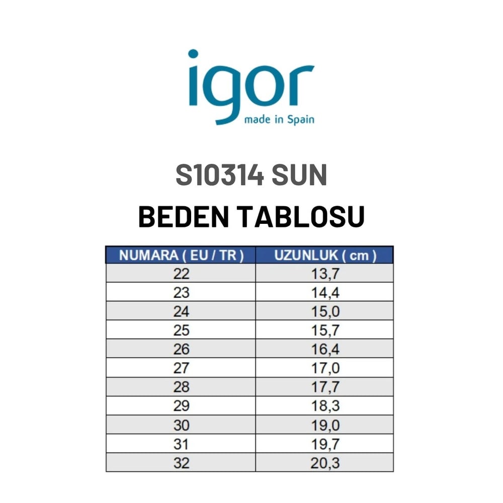 Igor Sun Çocuk Terlik - Okyanus S10314-225