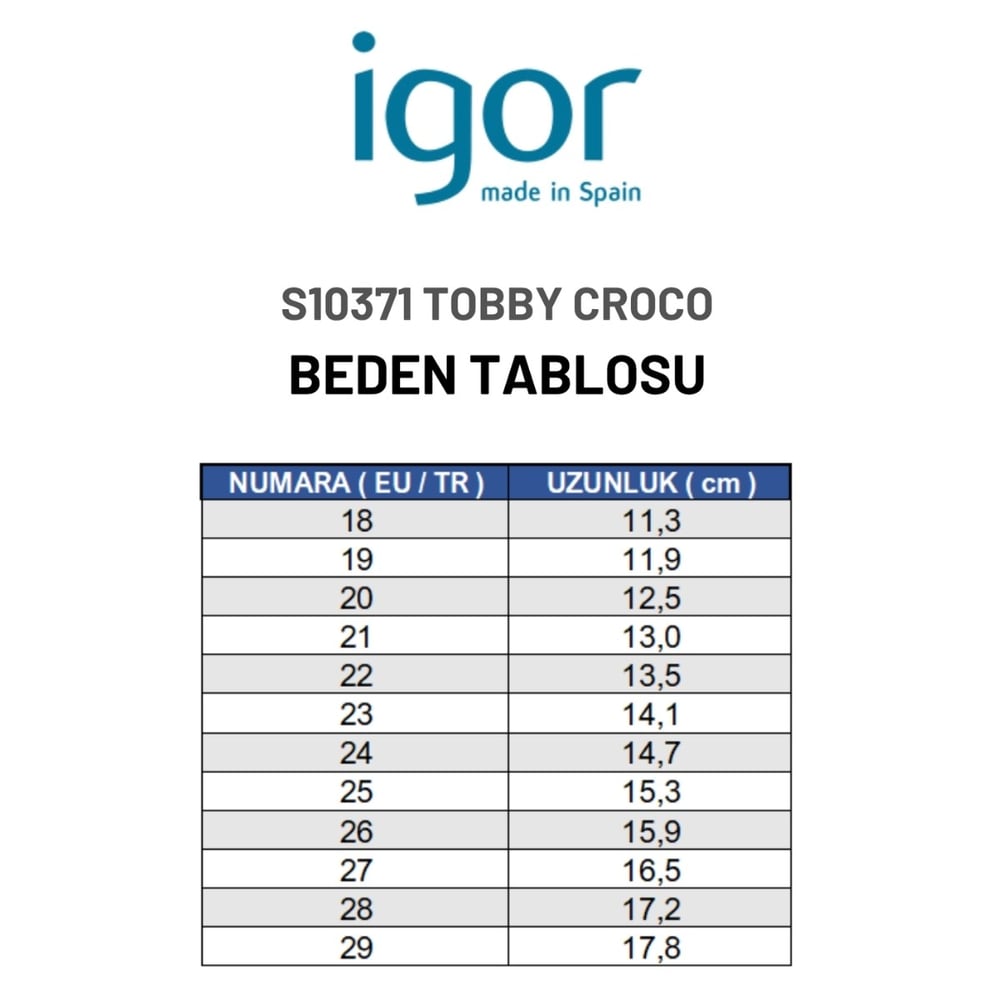 Igor Tobby Croco Çocuk Timsah Desenli Sandalet - Mavi S10371-363