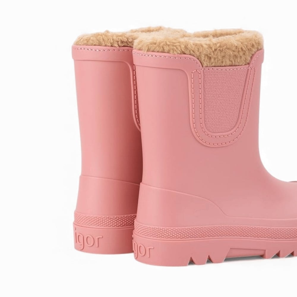 Igor Verona Borreguito Kız Çocuk Kürklü Yağmur Çizmesi - Pembe W10340-402