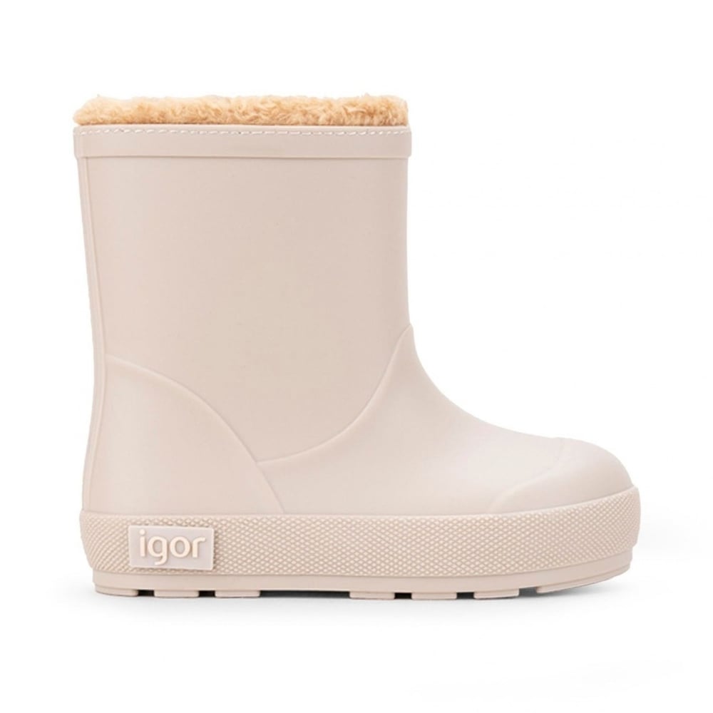 Igor Yogi Borreguito Çocuk Bej Kürklü Yağmur Çizmesi W10306-004