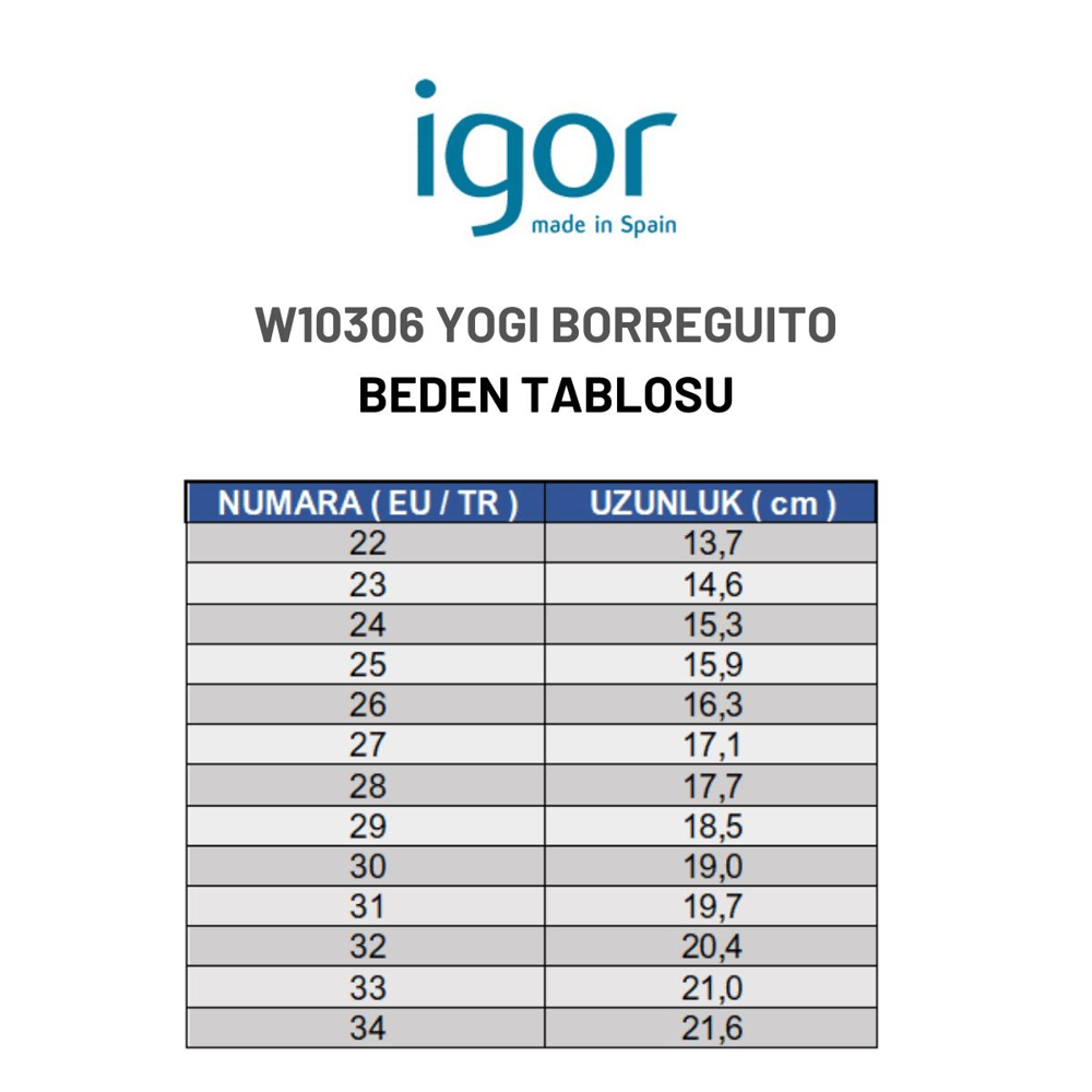 Igor Yogi Borreguito Kürklü Çocuk Haki Yağmur Çizmesi W10306-042