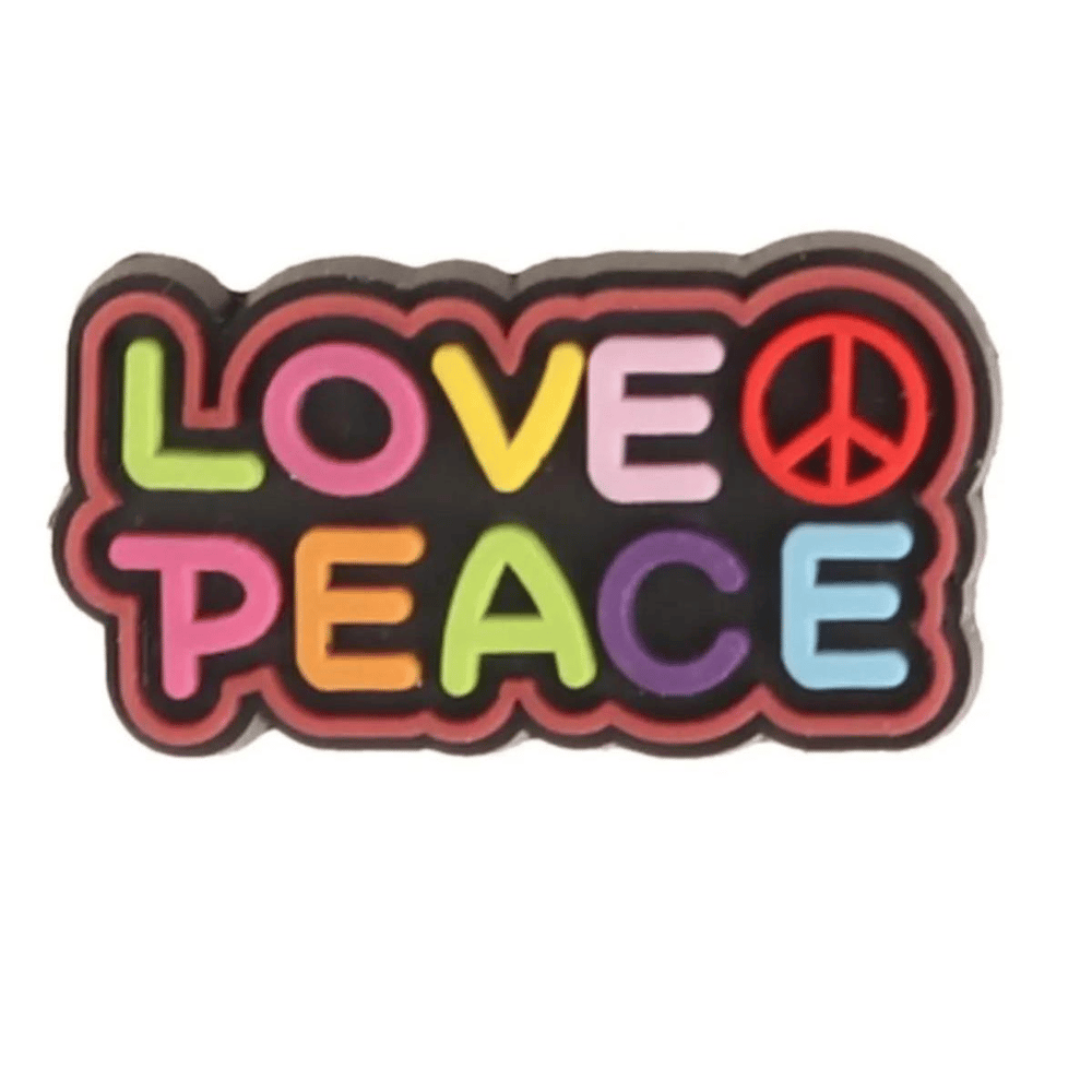 Paqpa 1117 Crocs Terlik Süsü Jibbitz Love Peace