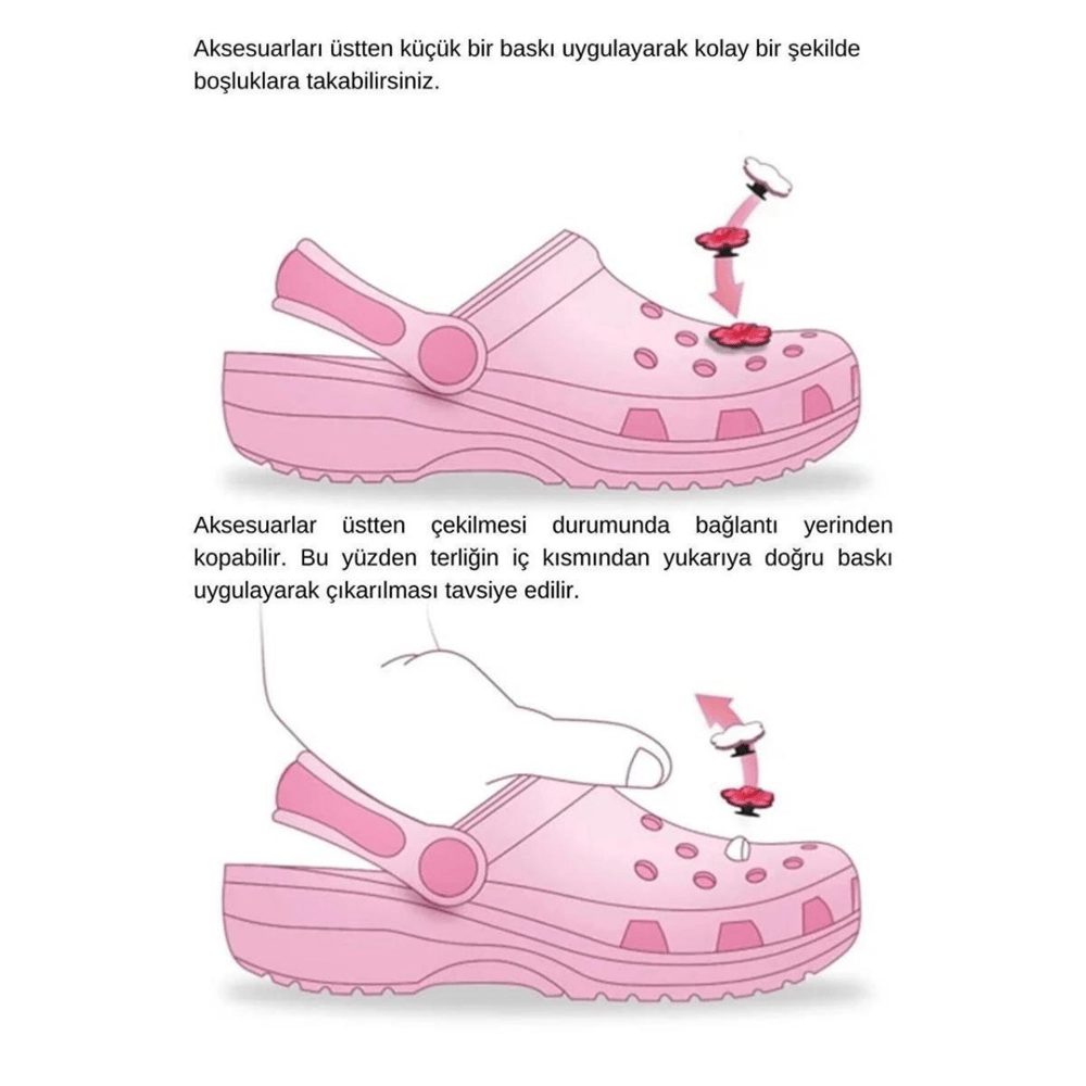 Paqpa Karpuz Desenli Crocs Terlik Süsü Jibbitz CJ-1067