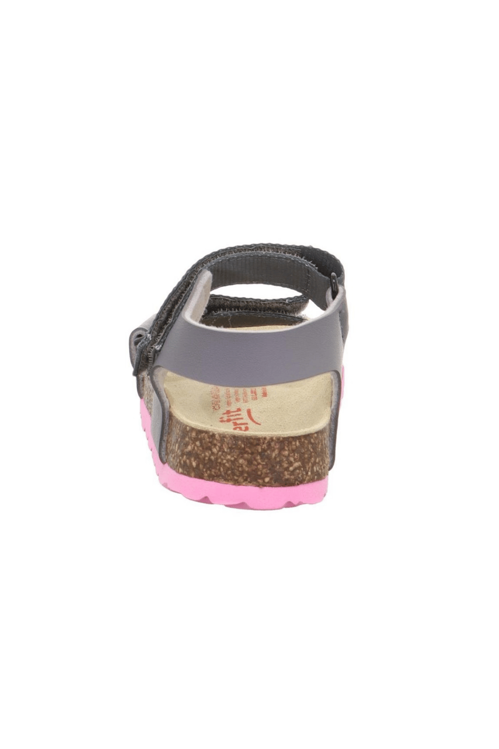 Superfit Fussbett Kız Çocuk Gri Pembe Mantar Tabanlı Sandalet 000116-2010