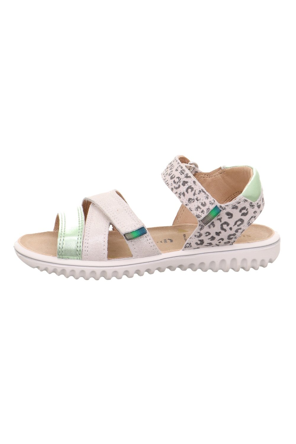 Superfit Sparkle Kız Çocuk Sandalet - Bej Yeşil 009014-1010