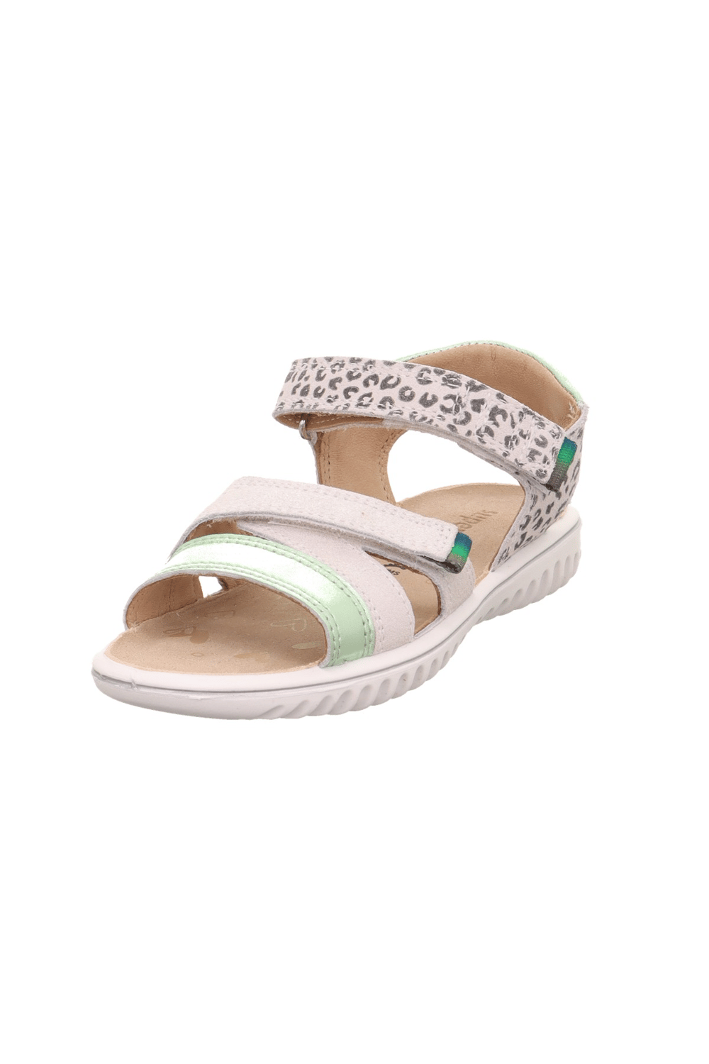 Superfit Sparkle Kız Çocuk Sandalet - Bej Yeşil 009014-1010