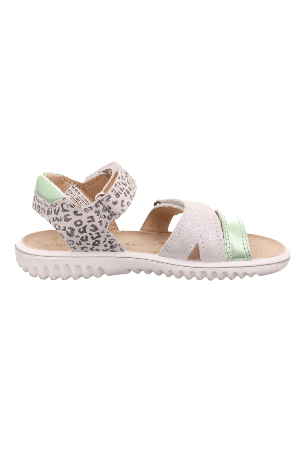 Superfit Sparkle Kız Çocuk Sandalet - Bej Yeşil 009014-1010