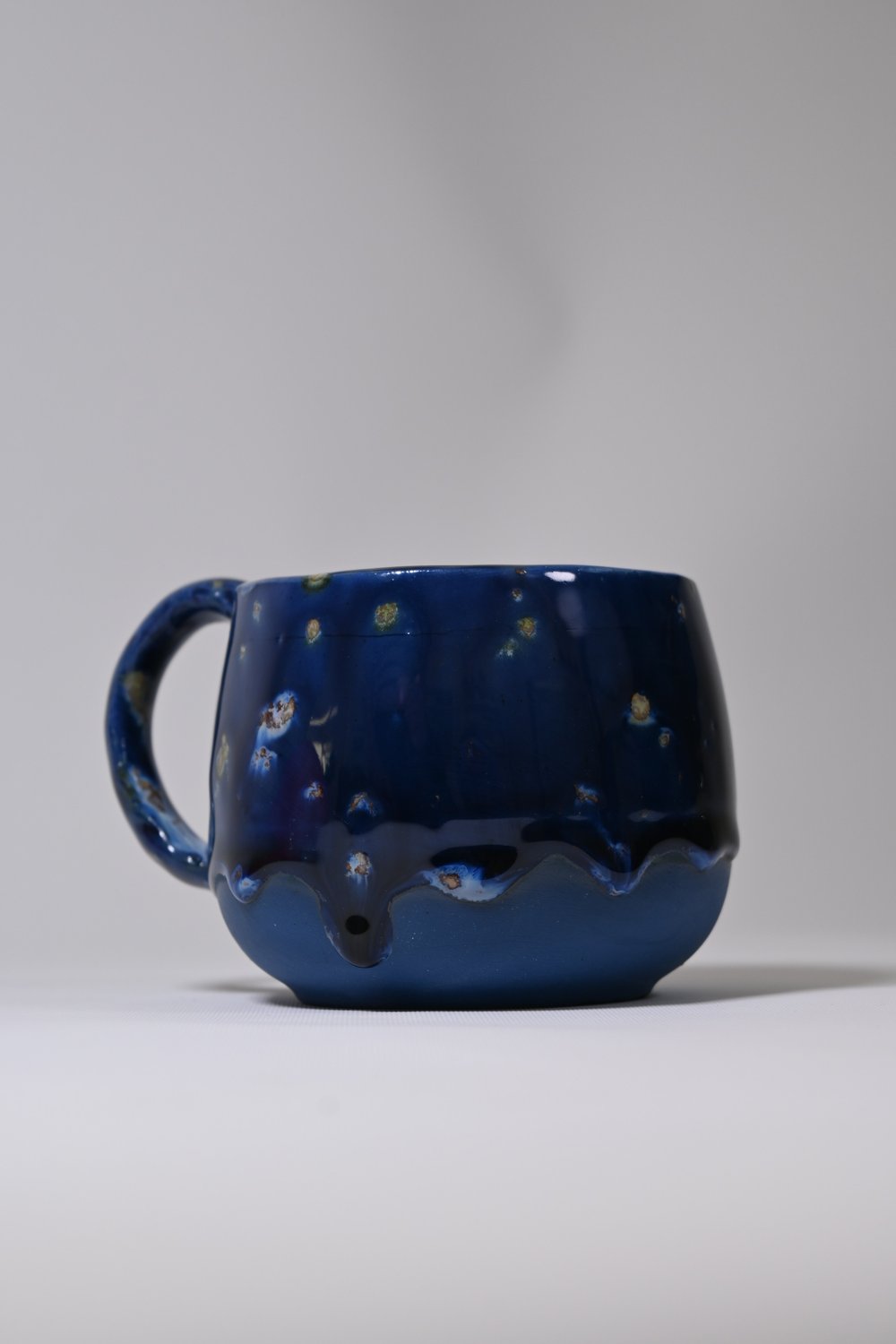 Stoneware Mavi Fındıklı Kupa