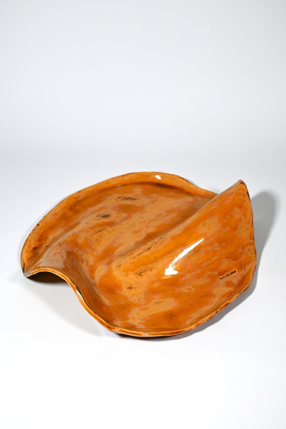 Stoneware Portakal Sunum Tabağı