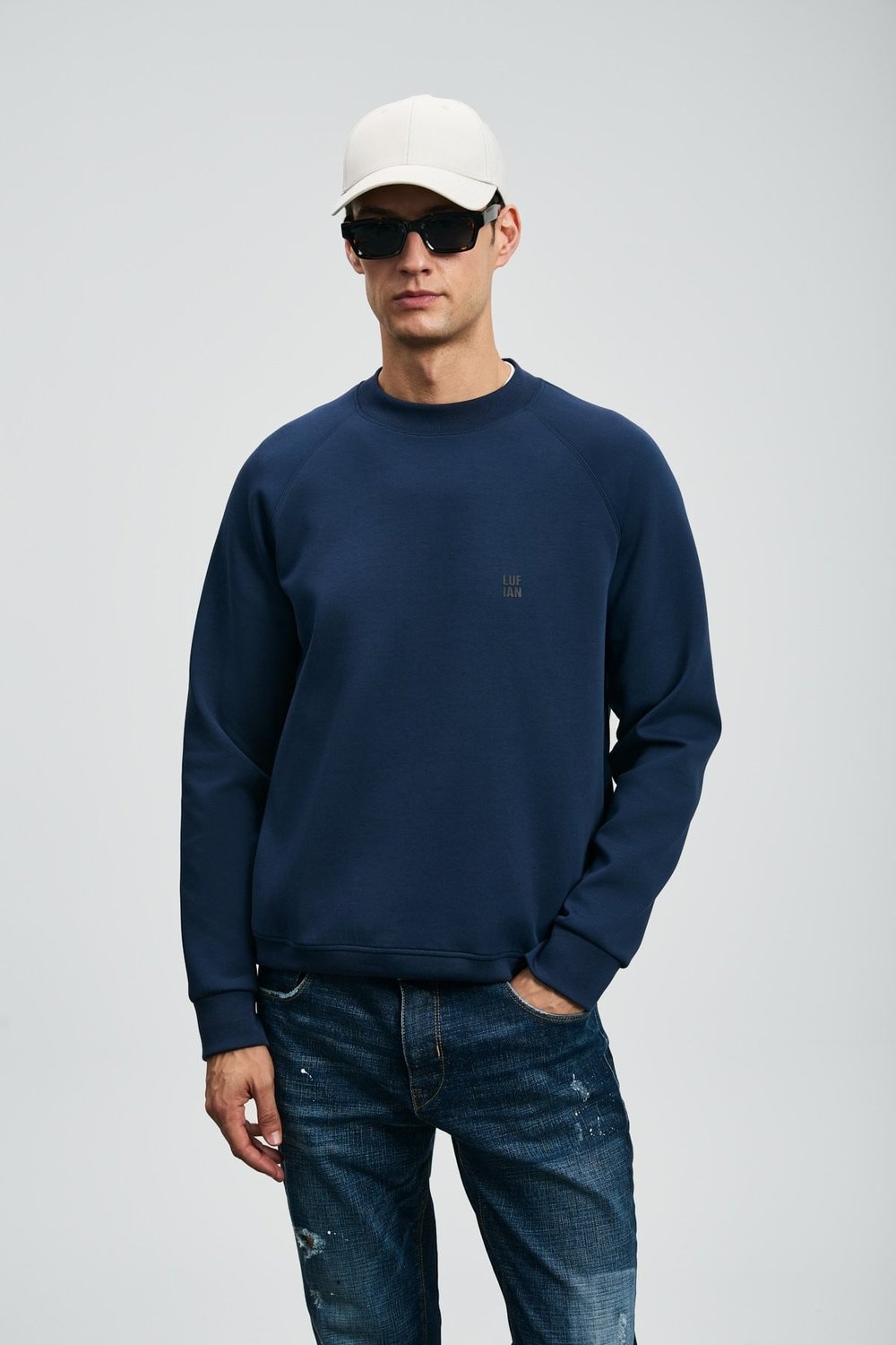 LUFİAN GRANT LACİVERT SWEATSHIRT