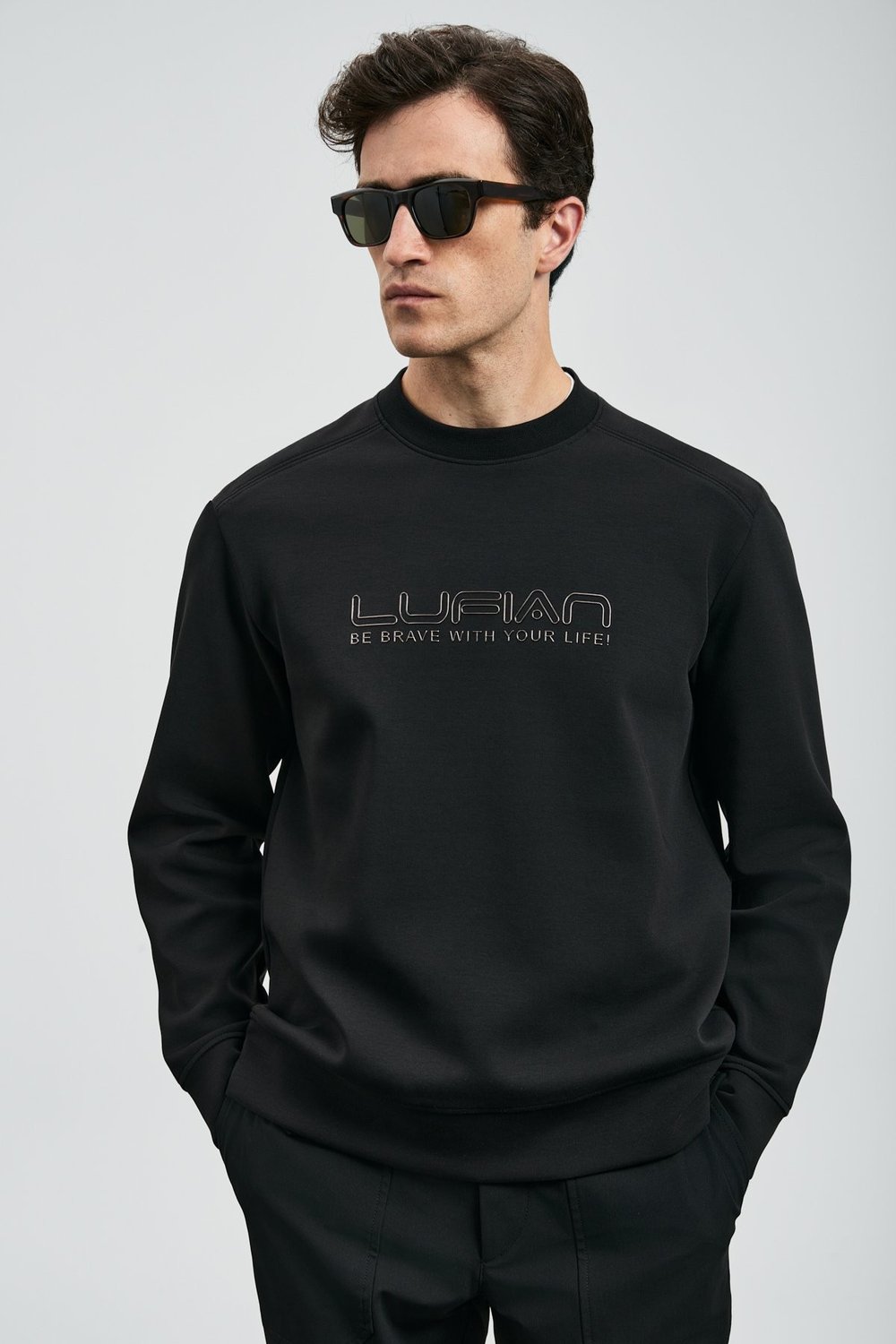 LUFİAN LUTHER SİYAH SWEATSHIRT