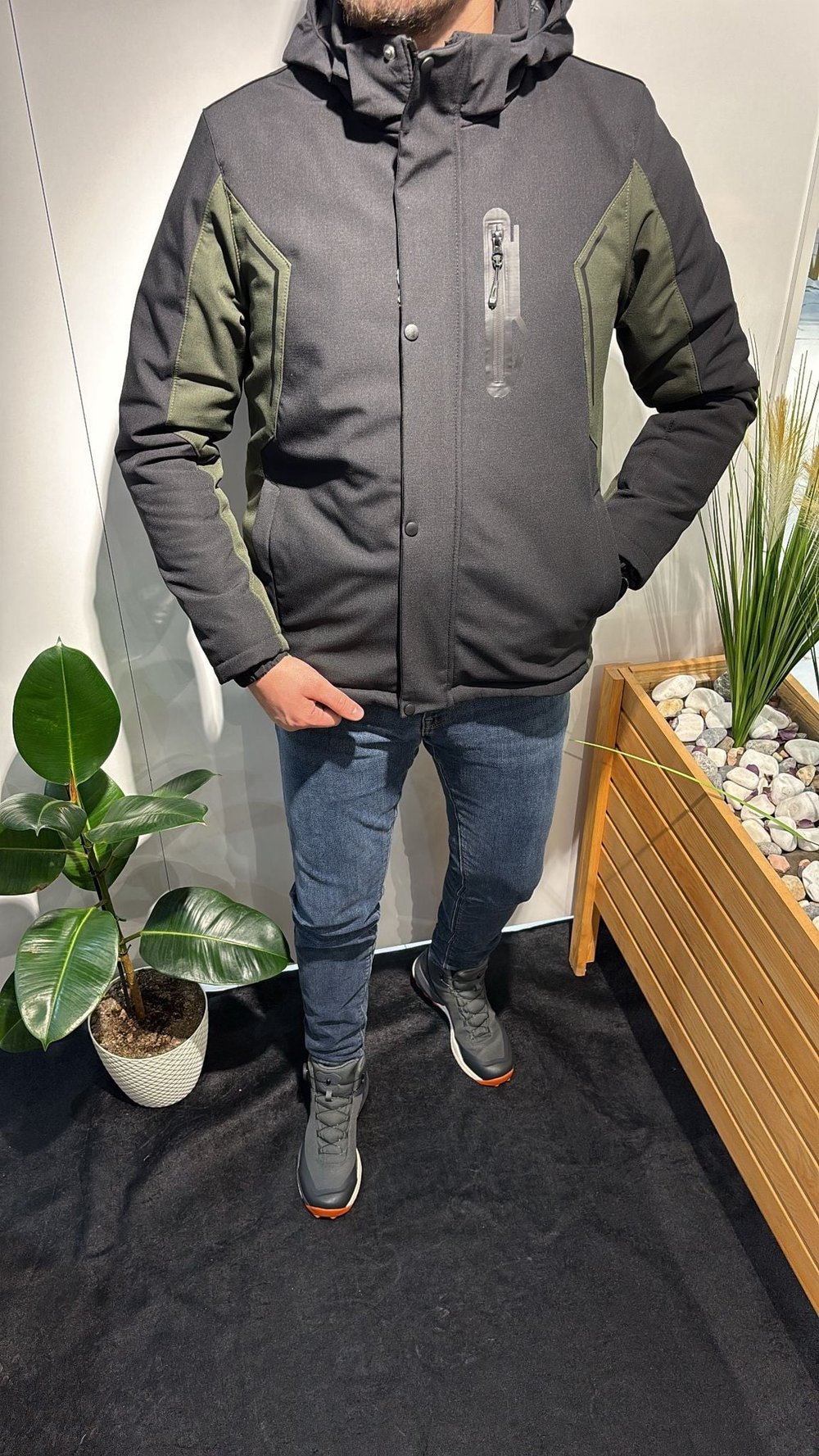 SİYAH-HAKİ OUTDOOR MONT