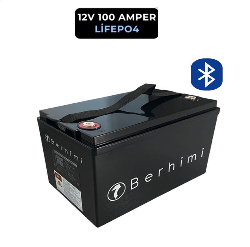 Berhimi 12V Lifepo4 100AH Smart Lityum Akü