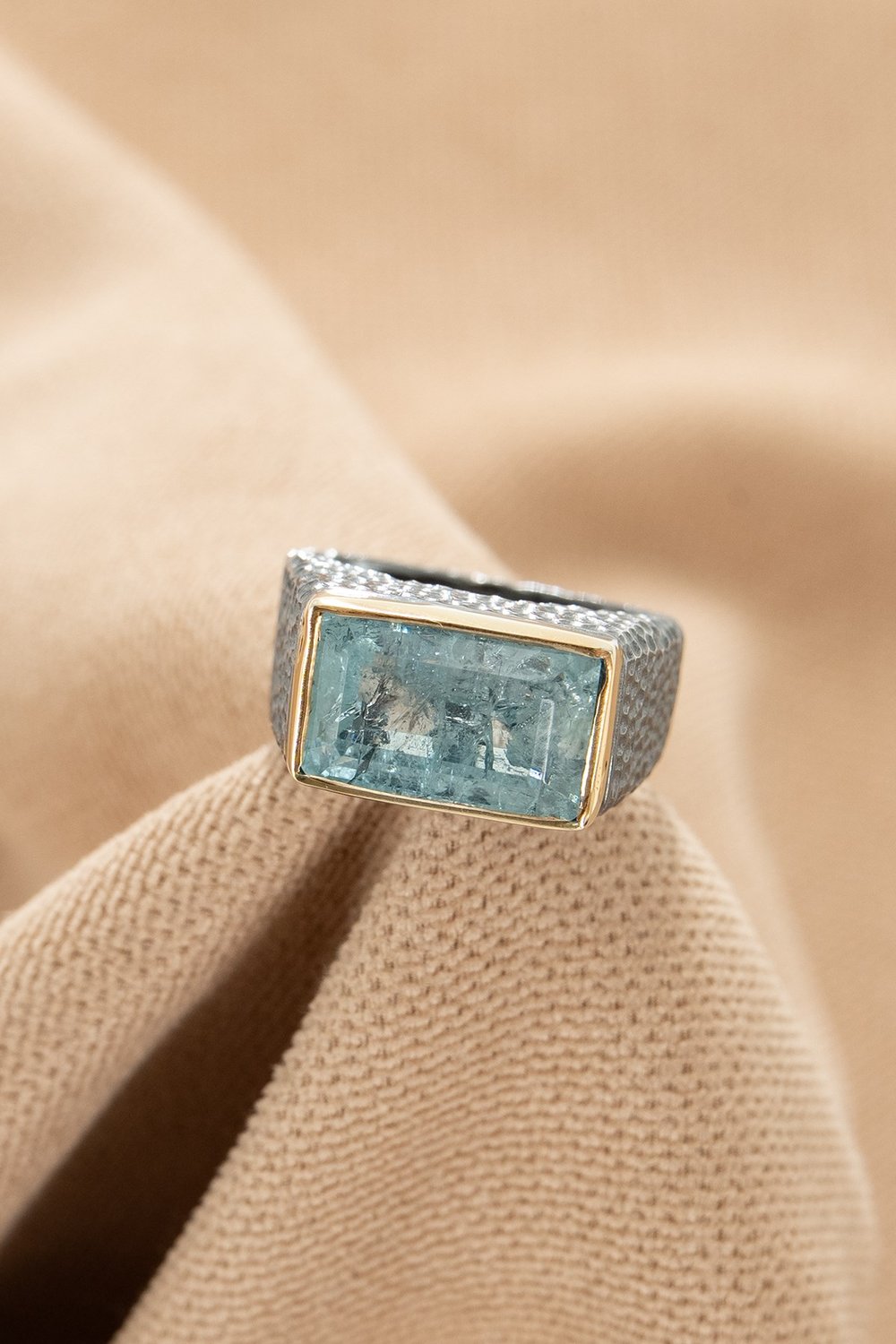 Aquamarine Gümüş Yüzük