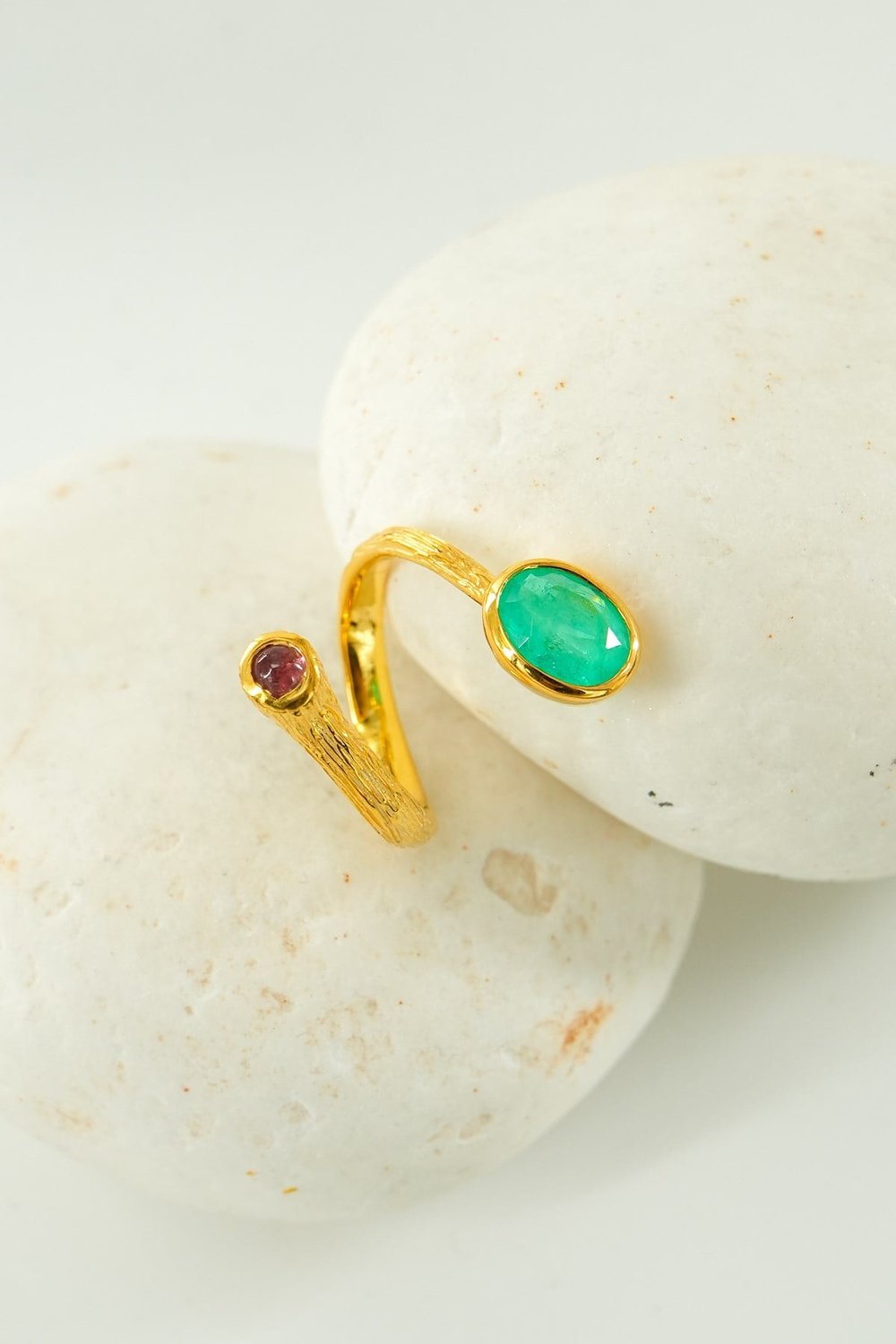 Paraiba Turmalin Taşlı Gümüş Yüzük