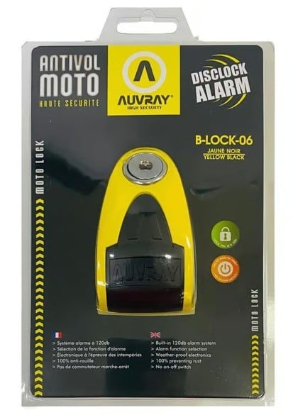 AUVRAY B-LOCK 06 ALARMLI DİSK KİLİDİ 6 MM