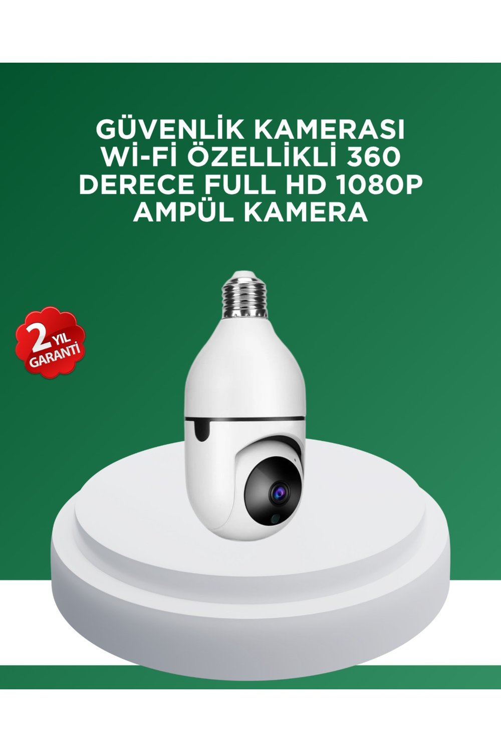 1080P Gece Görüşlü Ampul Güvenlik Kamerası – Kablolu ve Kablosuz Seçenekli