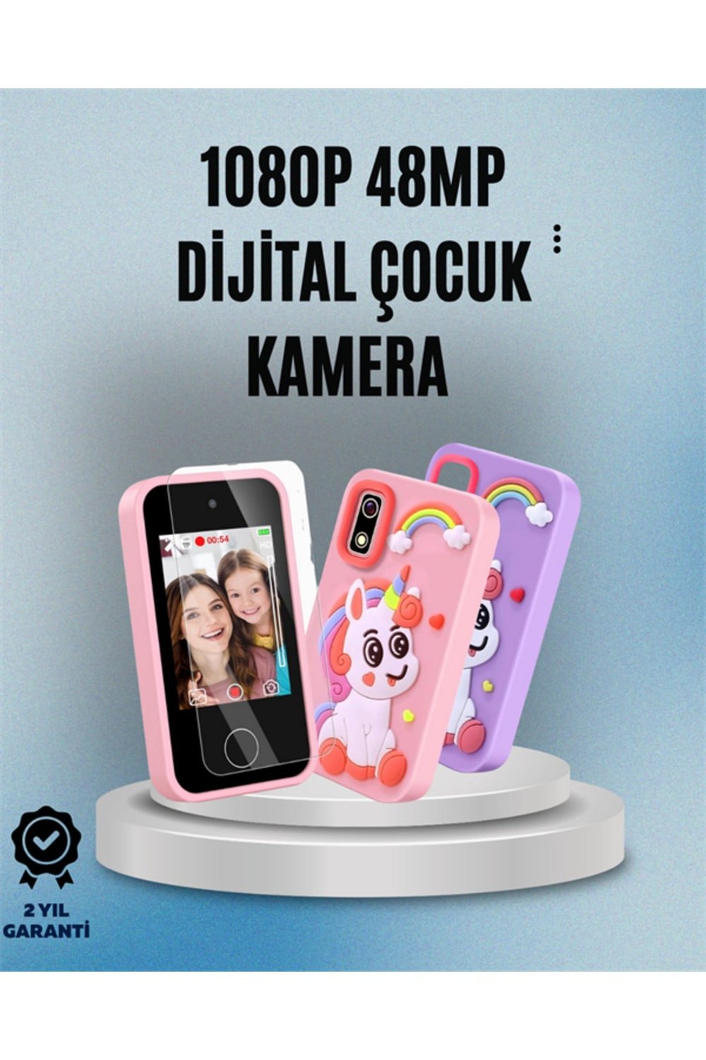 1080p HD Video Kaydı ve 2,8” Dokunmatik Ekran – Çocuklar İçin Gerçekçi Görüntü Deneyimi