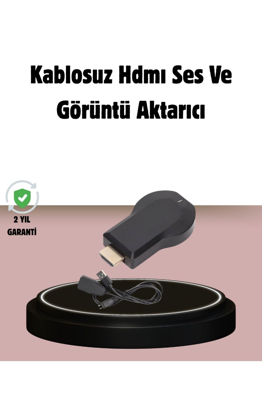 1080p Ultra HD Kablosuz Ekran Yansıtma Dongle – Miracast / AirPlay / DLNA