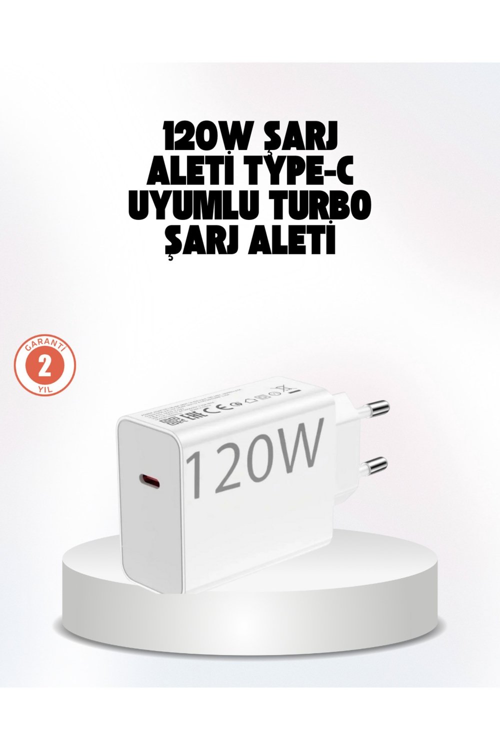 120W Güçlü Hızlı Şarj Adaptörü ve Type-C Kablo Seti – Güvenli Şarj Teknolojisi