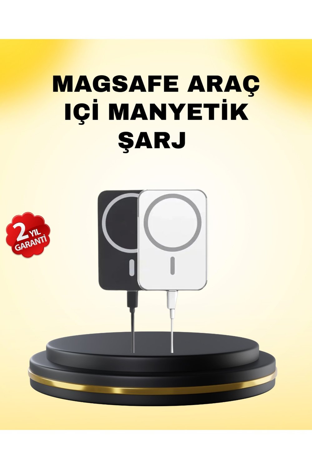 15W Kablosuz Şarj Destekli MagSafe Araç Tutucu Havalandırma Klipsli