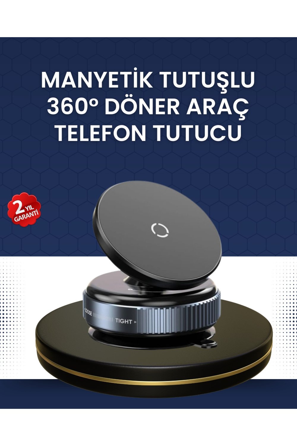 16 Mıknatıslı Araç Telefon Tutucu Kaymaz ve Güvenli