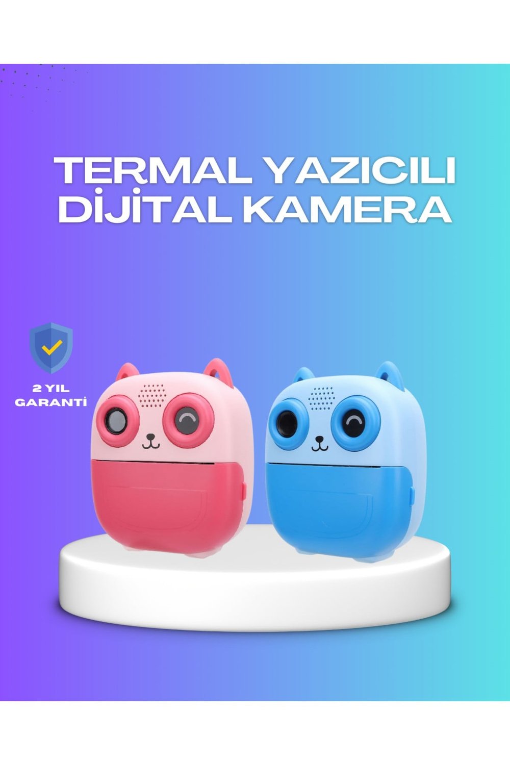 2.4 İnç Ekranlı Çocuk Fotoğraf Makinesi 6X Zoom Özellikli