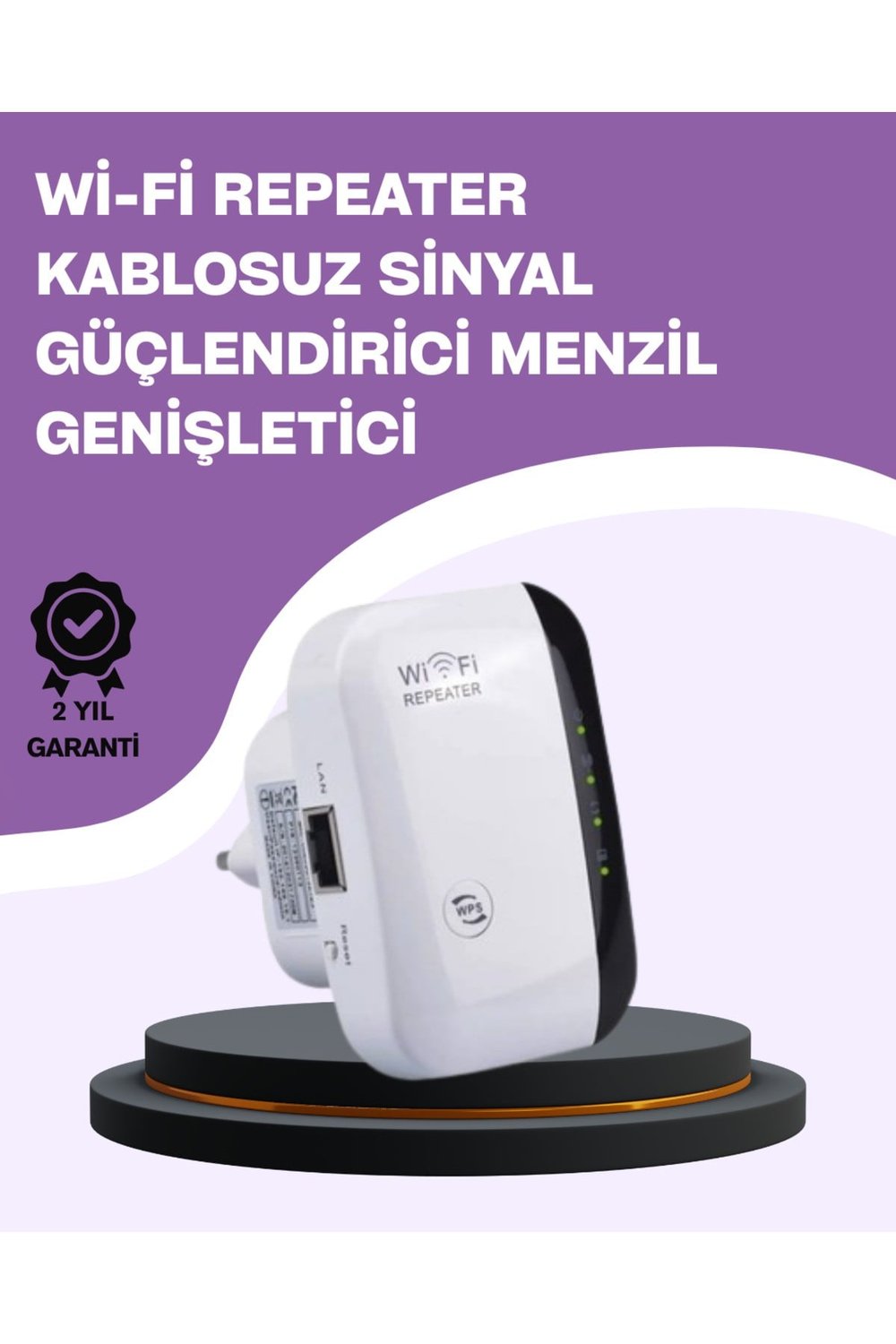 300 Mbps Kablosuz WiFi Menzil Genişletici – Repeater & AP Modu