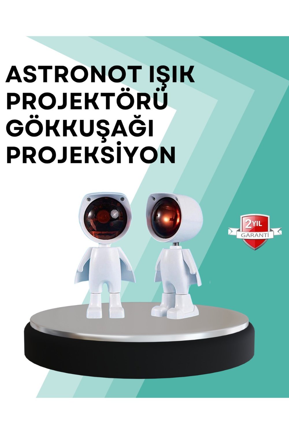 360° Ayarlanabilir Başlıklı Astronot Gece Lambası