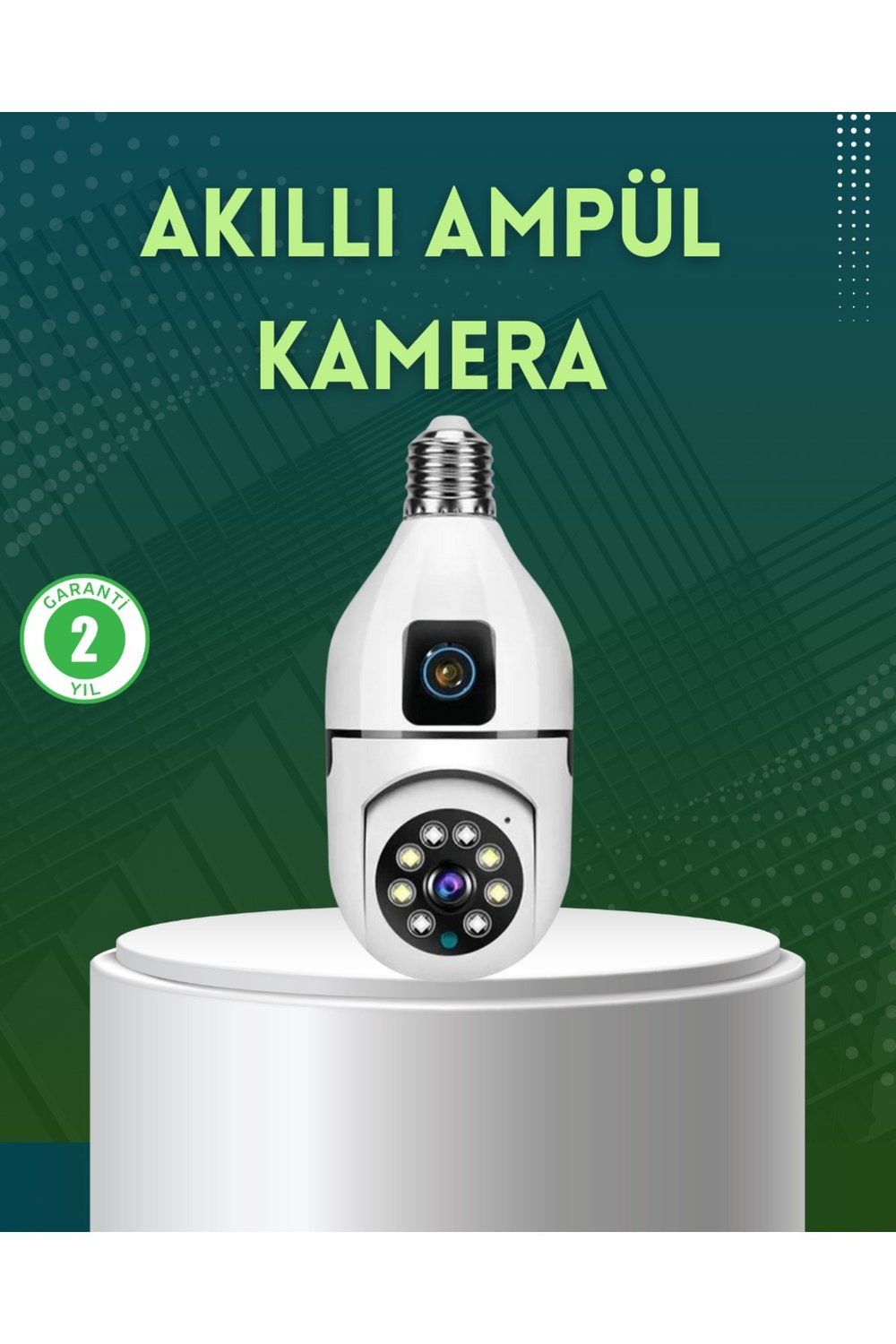 360 Derece Panoramik WiFi Kamera – Full HD Ev Güvenlik Sistemi