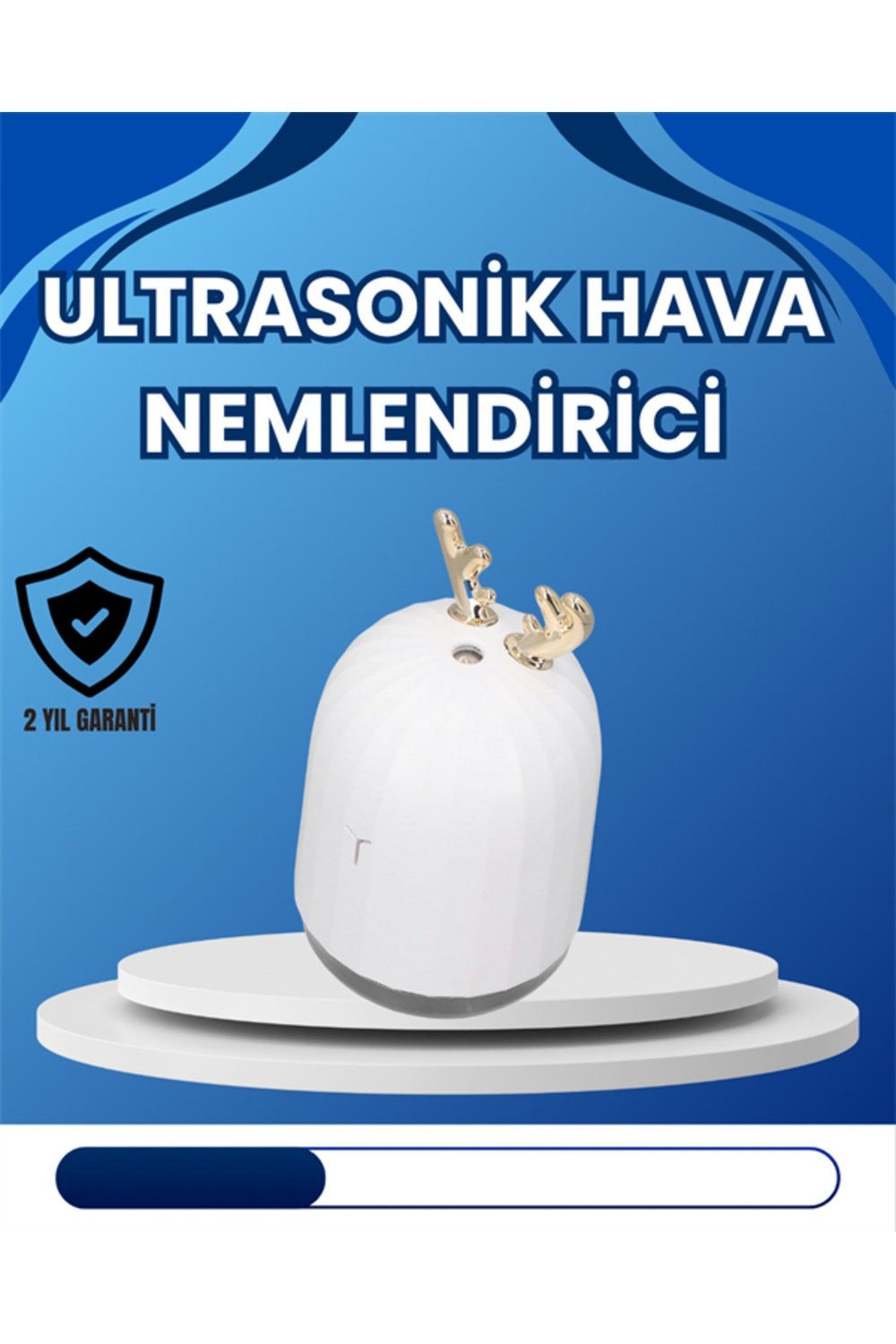 4–8 Saat Çalışma Süreli USB Portatif Masa Nemlendirici