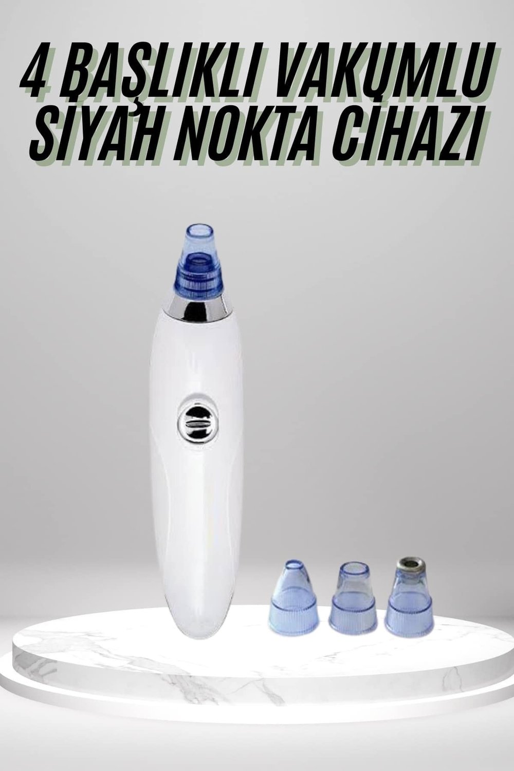 4 Başlıklı Pilli Vakumlu Siyah Nokta Temizleyici Akne Ve Önleyici