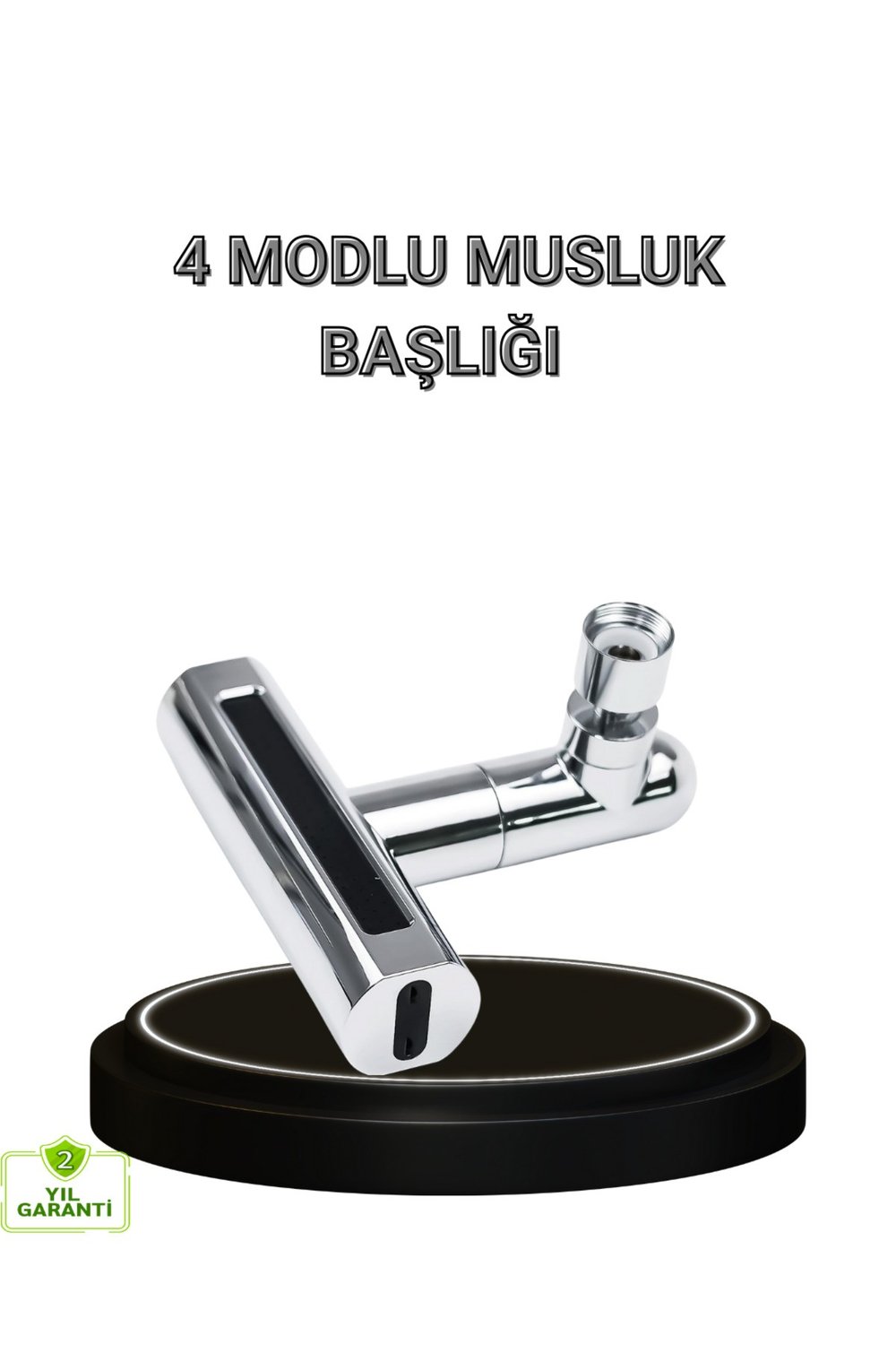 4 Fonksiyonlu Musluk Başlığı 360 Derece Dönebilen ve Su Tasarruflu