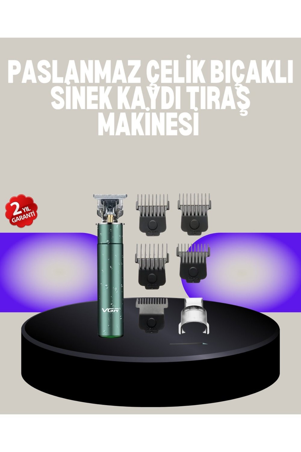 4 Limit Taraklı IPX5 Su Geçirmez Saç Kesme Makinesi
