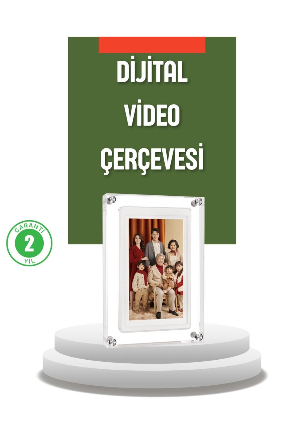 4GB Hafızalı 7 İnç Dijital Fotoğraf Çerçevesi – Yüzlerce Anınızı Saklayın