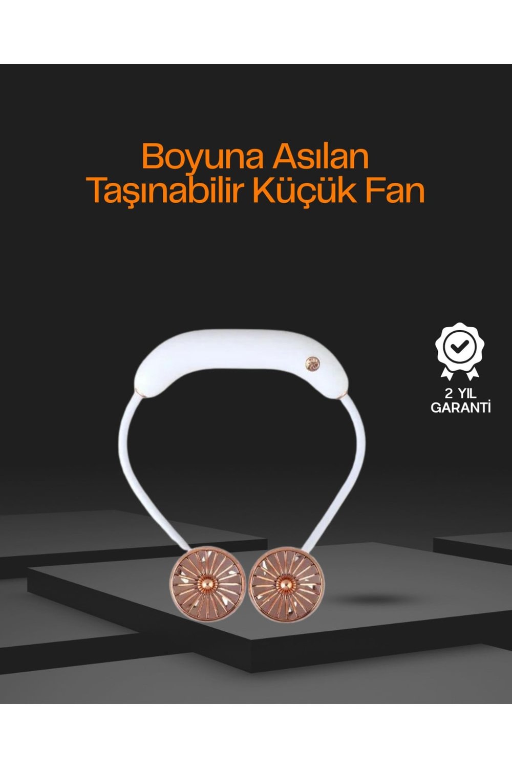 5 Kanatlı Sessiz Mini Fan 3 Vitesli Katlanabilir Asılabilir