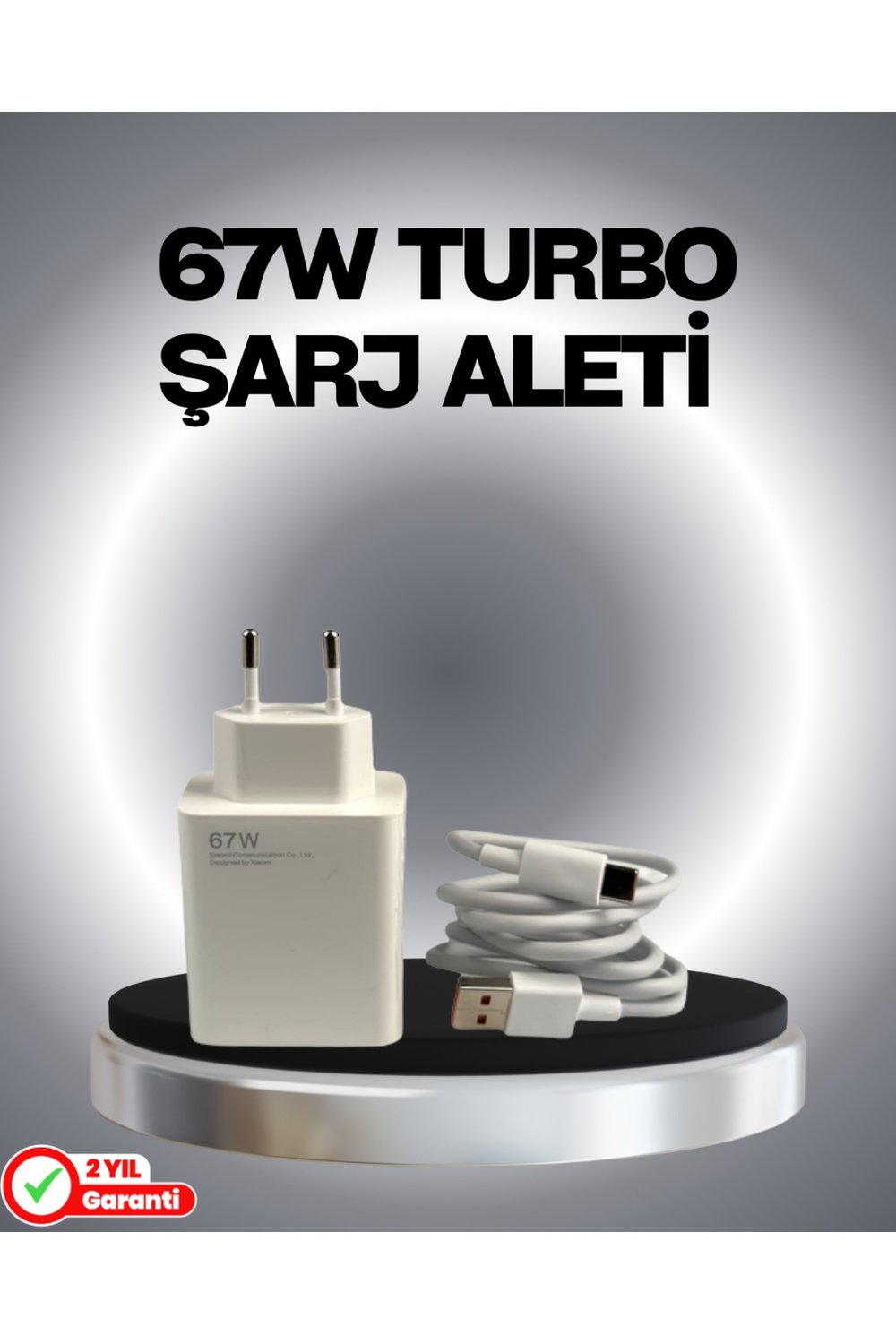 67 Watt Güvenli Hızlı Şarj Adaptörü Samsung M31 M33 M51 Uyumlu