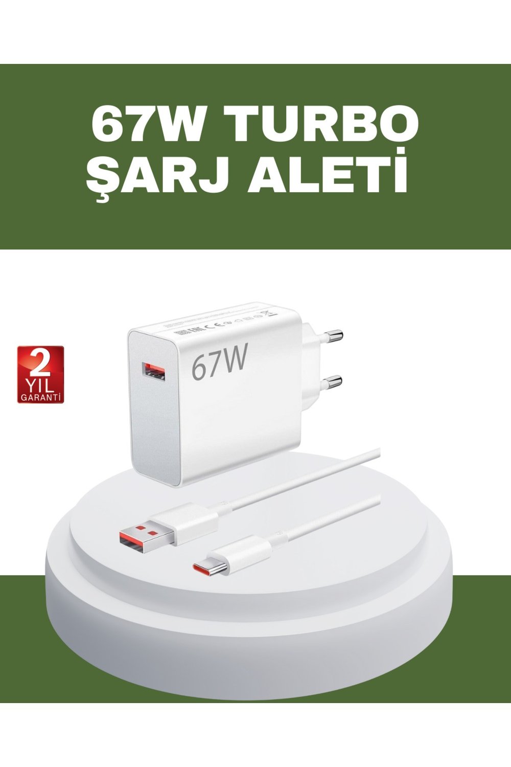 67 Watt Type C Hızlı Şarj Cihazı OnePlus 7 8 9 10 Uyumlu