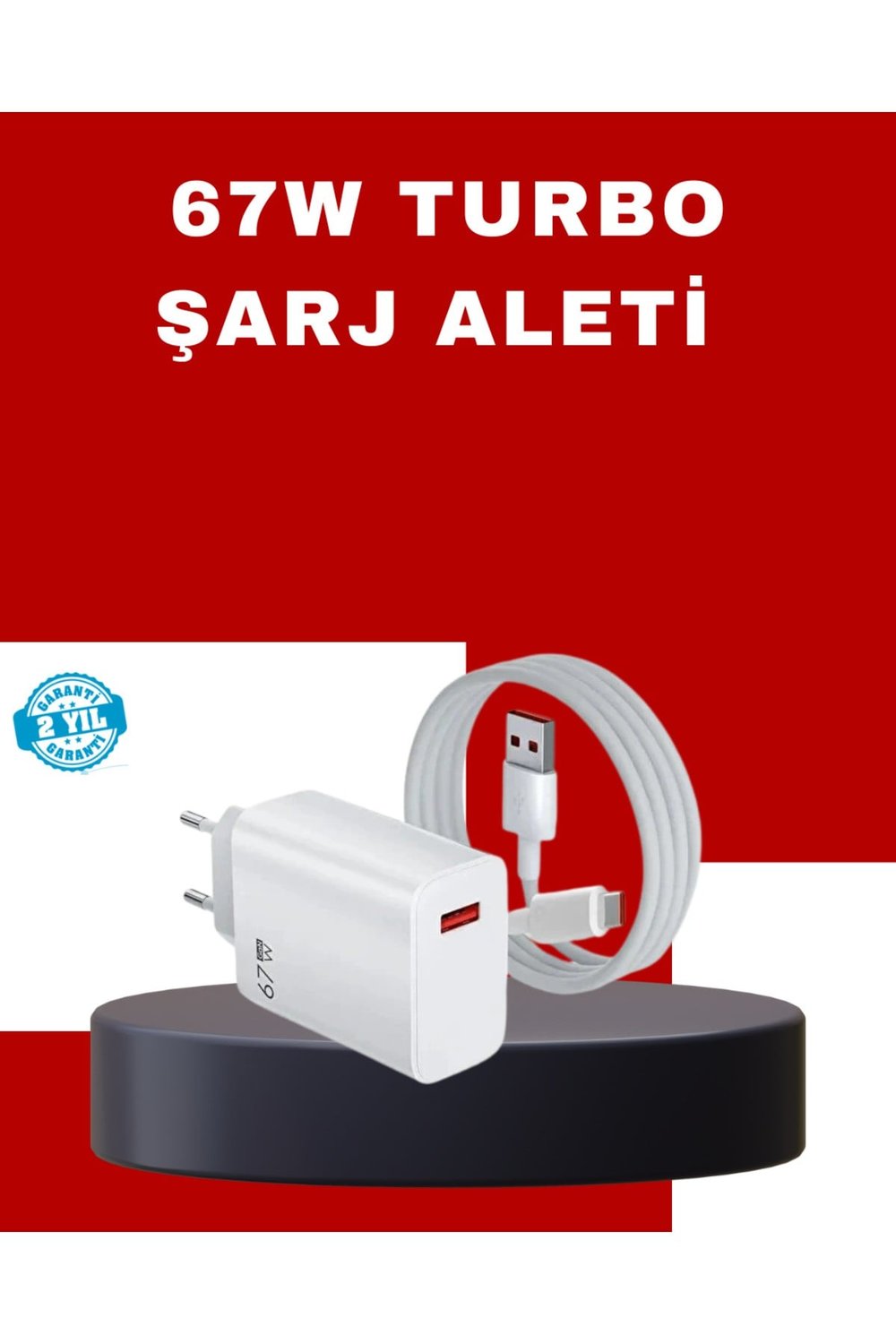 67 Watt Yüksek Güç Şarj Adaptörü Xiaomi Mi 10 Mi 11 Mi 12 Uyumlu